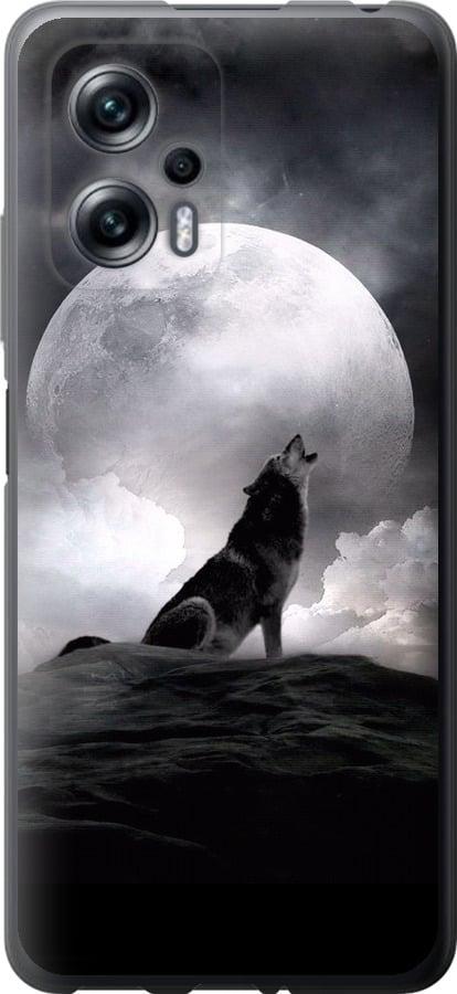 Чехол на Xiaomi Redmi Note 11T Pro Воющий волк