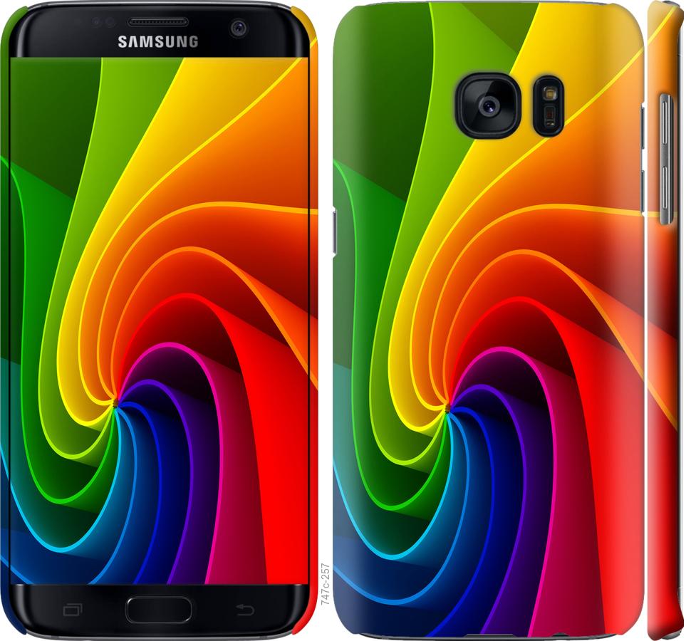 Чехол на Samsung Galaxy S7 Edge G935F Радужный вихрь