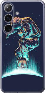 Чехол на Samsung Galaxy S24 Plus Космонавт на скейтборде