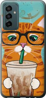 Чехол на Samsung Galaxy M23 M236B Зеленоглазый кот в очках