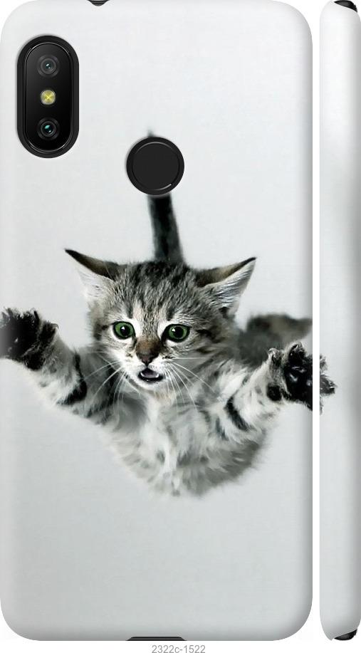 Чехол на Xiaomi Redmi 6 Pro Летящий котёнок