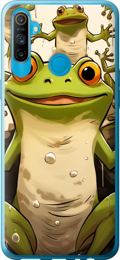 Чехол на Realme C3 Веселая жаба