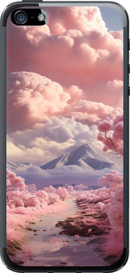 Чехол на iPhone SE Розовые облака