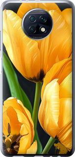 Чехол на Xiaomi Redmi Note 9T Желтые тюльпаны