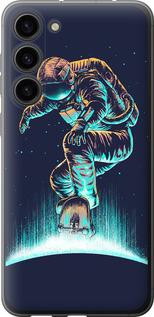 Чехол на Samsung Galaxy S23 Plus Космонавт на скейтборде