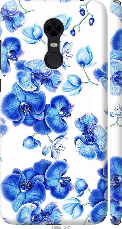 Чехол на Xiaomi Redmi 5 Plus Голубые орхидеи