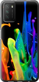 Чехол на Xiaomi Poco M3 брызги краски