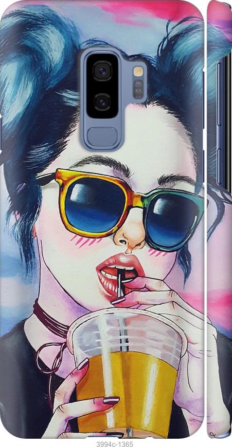 Чехол на Samsung Galaxy S9 Plus Арт-девушка в очках