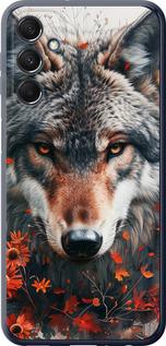 Чехол на Samsung Galaxy M34 5G Wolf and flowers