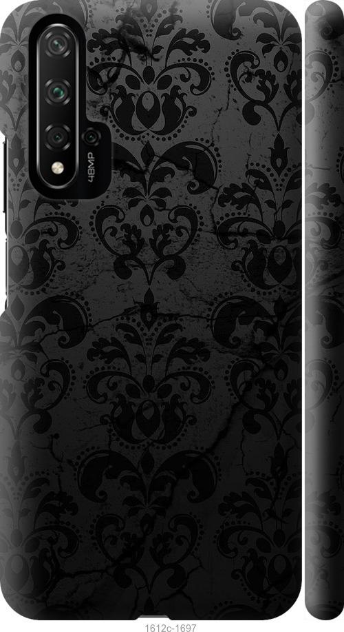 Чехол на Huawei Nova 5T узор черный