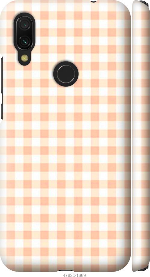 Чехол на Xiaomi Redmi 7 Узор в клетку