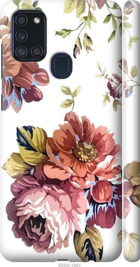 Чехол на Samsung Galaxy A21s A217F Vintage flowers