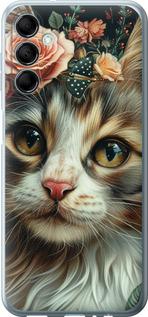 Чехол на Samsung Galaxy M14 M146B Cats and flowers