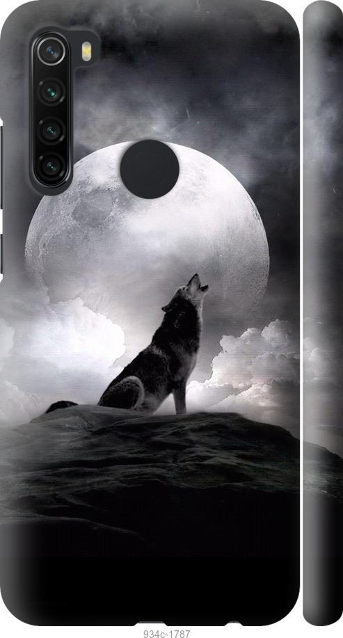 Чехол на Xiaomi Redmi Note 8 Воющий волк
