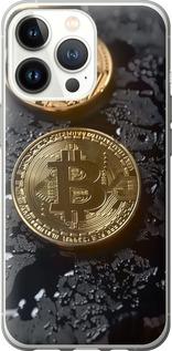 Чехол на iPhone 13 Pro Вулканический Bitcoin