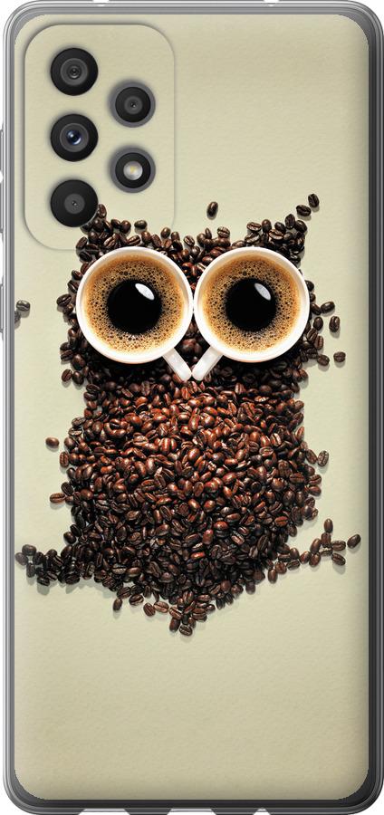 Чехол на Samsung Galaxy A73 A736B Сова из кофе