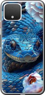 Чехол на Google Pixel 4 Blue Snake