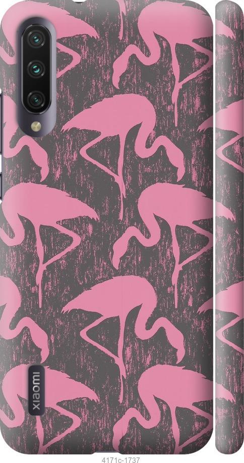 Чехол на Xiaomi Mi A3 Vintage-Flamingos