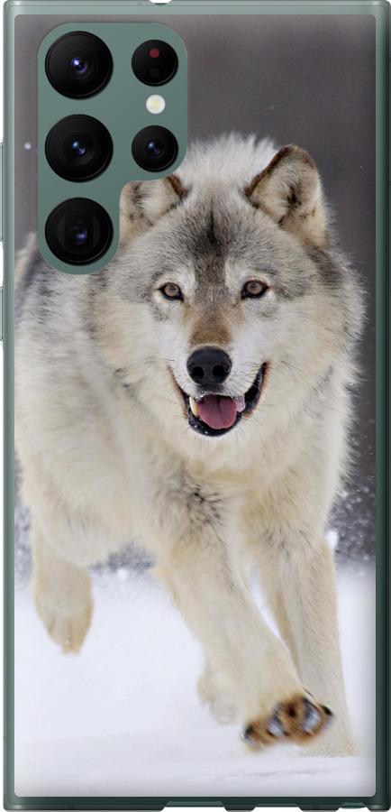 Чехол на Samsung Galaxy S22 Ultra Бегущий волк