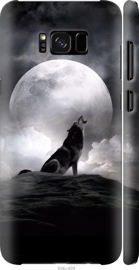 Чехол на Samsung Galaxy S8 Воющий волк