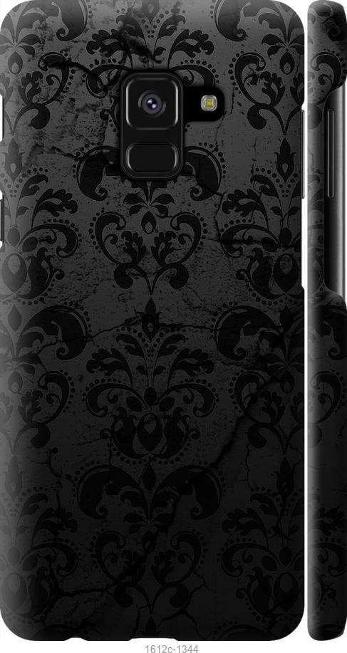 Чехол на Samsung Galaxy A8 2018 A530F узор черный