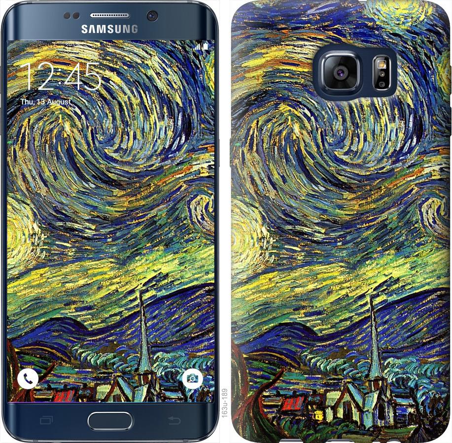 Чехол на Samsung Galaxy S6 Edge Plus G928 Винсент Ван Гог. Звёздная ночь