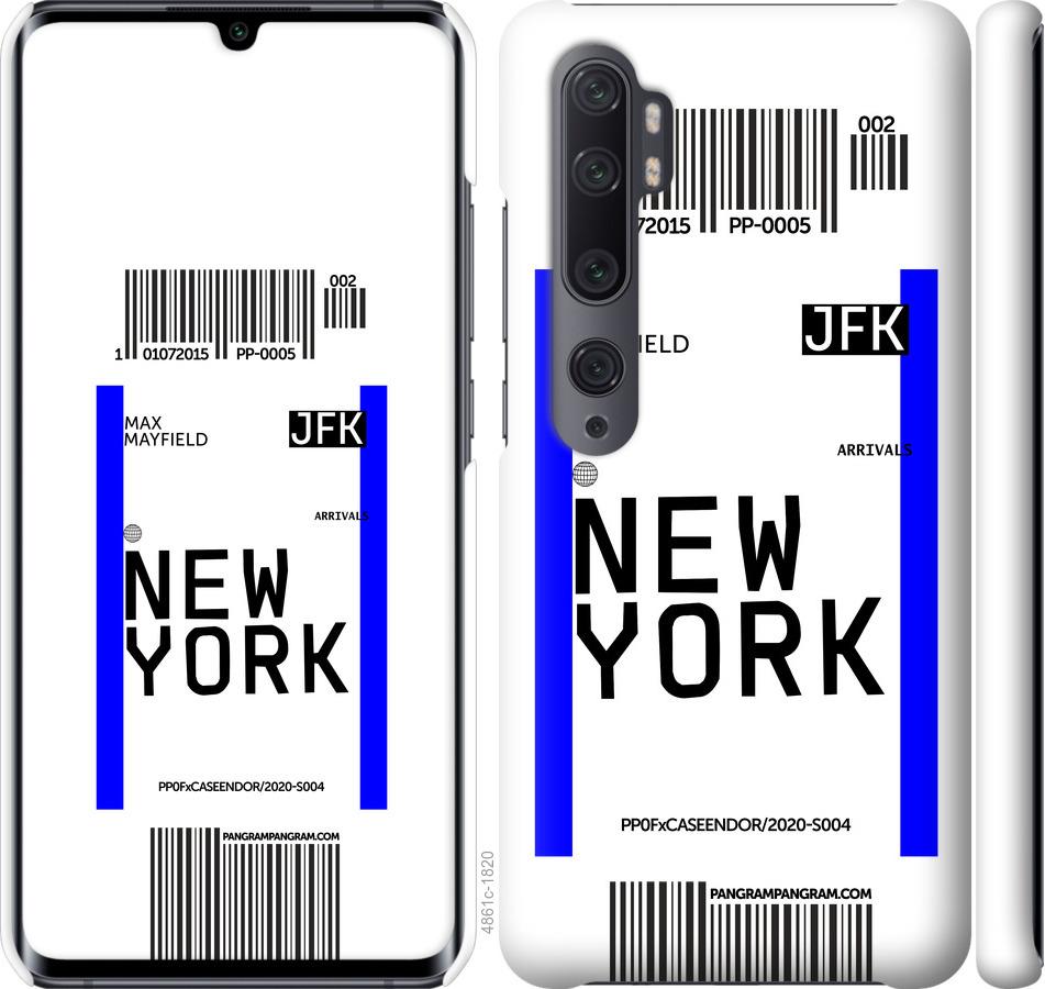 Чехол на Xiaomi Mi Note 10 New York