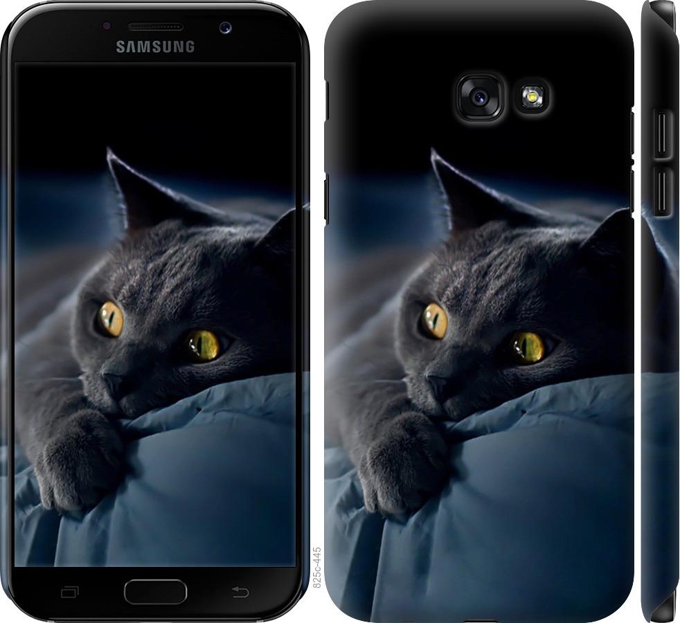 Чехол на Samsung Galaxy A7 (2017) Дымчатый кот