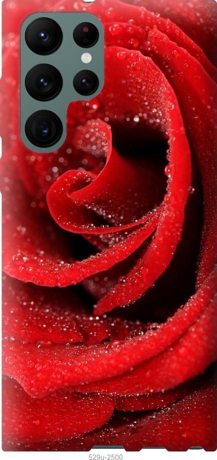 Чехол на Samsung Galaxy S22 Ultra Красная роза