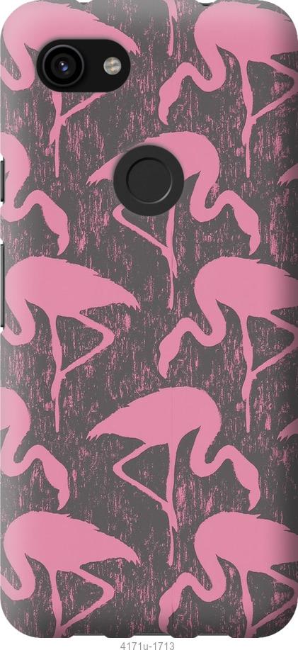 Чехол на Google Pixel 3a XL Vintage-Flamingos