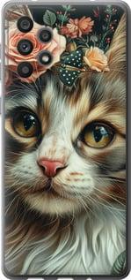 Чехол на Samsung Galaxy A73 A736B Cats and flowers