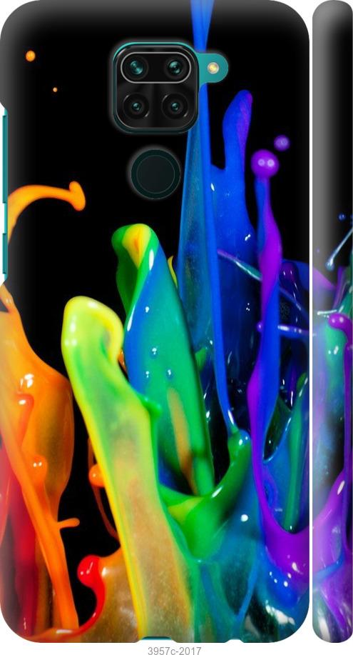 Чехол на Xiaomi Redmi Note 9 брызги краски