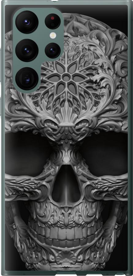 Чехол на Samsung Galaxy S22 Ultra skull-ornament