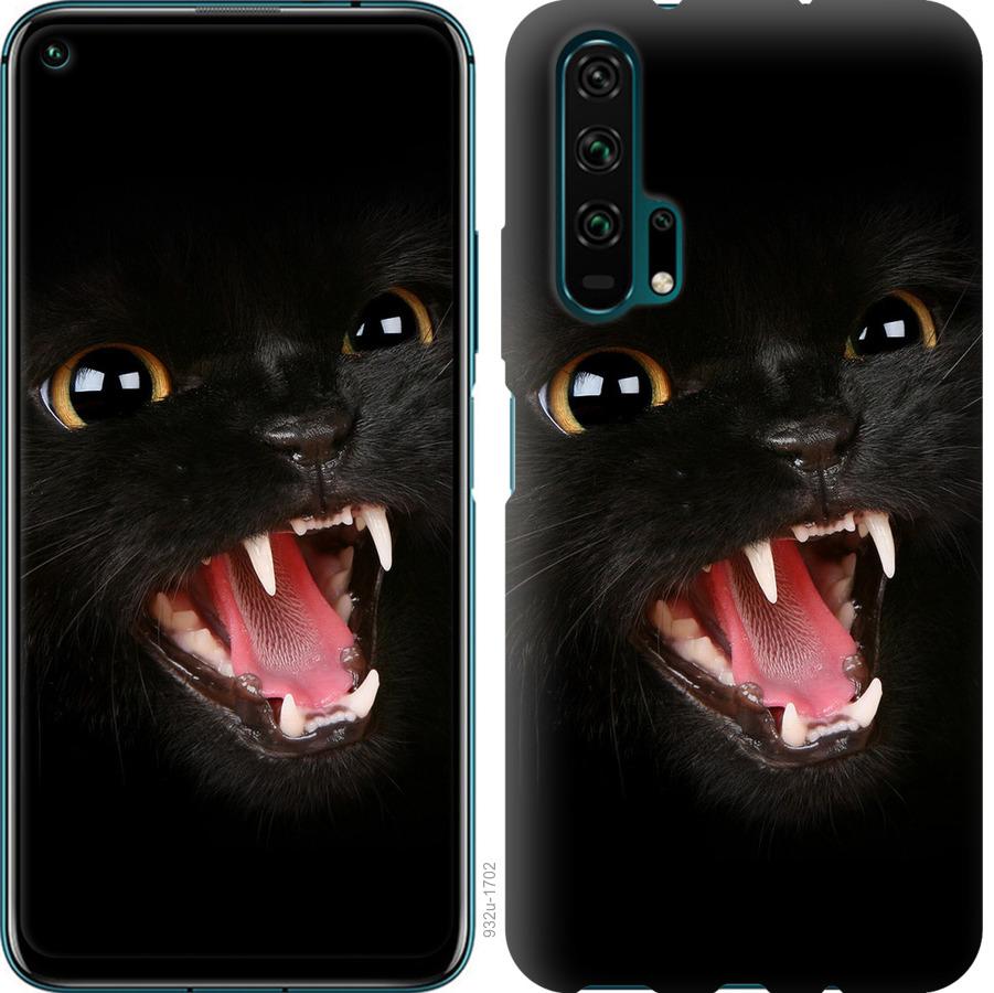 Чехол на Huawei Honor 20 Pro Чёрная кошка