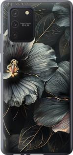 Чехол на Samsung Galaxy S10 Lite 2020 Черные цветы