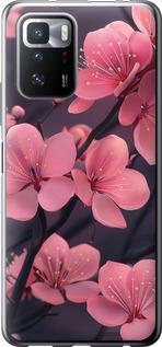 Чехол на Xiaomi Redmi Note 10 Pro 5G Пурпурная сакура