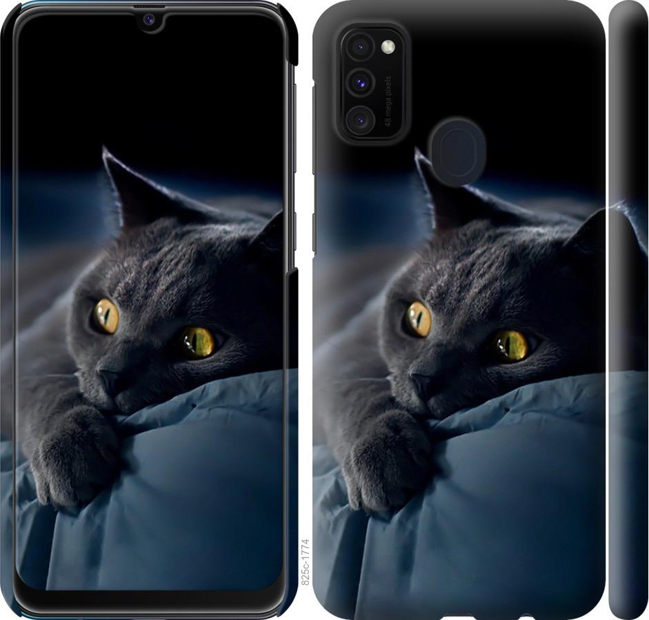 Чехол на Samsung Galaxy M30s 2019 Дымчатый кот