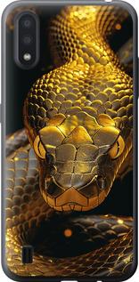 Чехол на Samsung Galaxy A01 A015F Golden snake