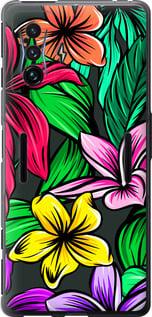 Чехол на Xiaomi Poco F4 GT Тропические цветы 1