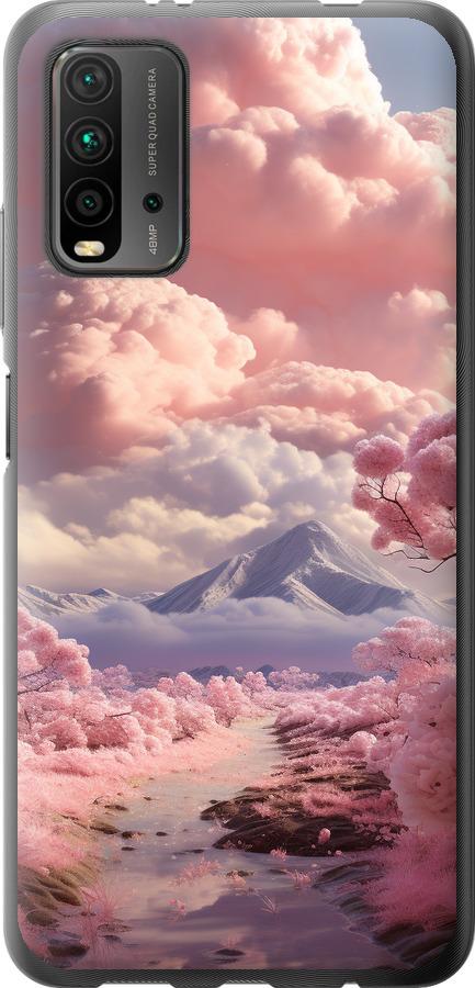 Чехол на Xiaomi Redmi 9T Розовые облака