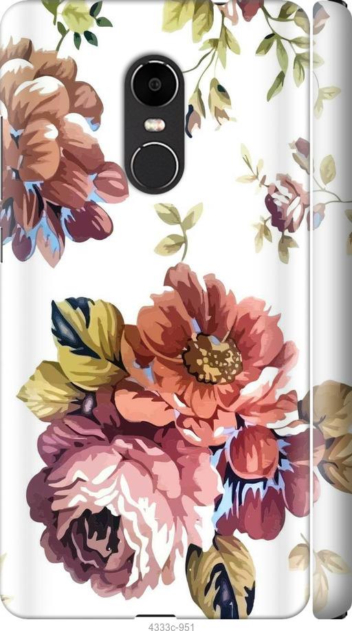 Чехол на Xiaomi Redmi Note 4X Vintage flowers