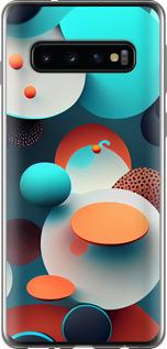 Чехол на Samsung Galaxy S10 Горошек абстракция