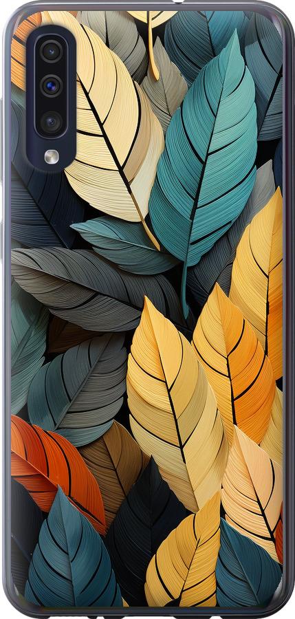 Чехол на Samsung Galaxy A30s A307F Кольорове листя