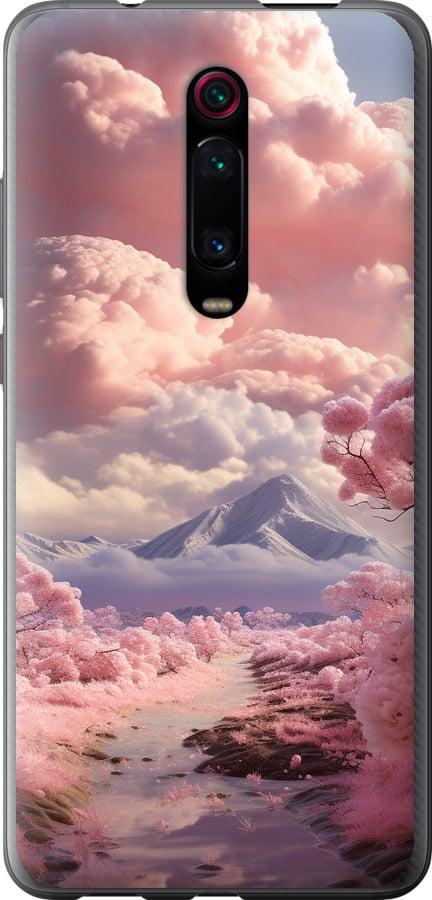Чехол на Xiaomi Redmi K20 Розовые облака