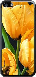 Чехол на iPhone SE Желтые тюльпаны