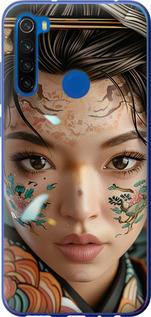 Чехол на Xiaomi Redmi Note 8T Взгляд души самурая