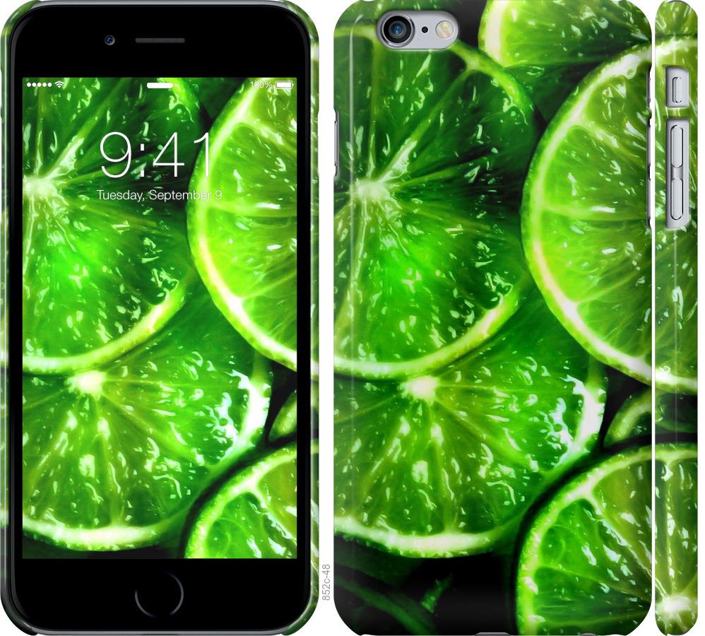 Чехол на iPhone 6 Plus Зелёные дольки лимона