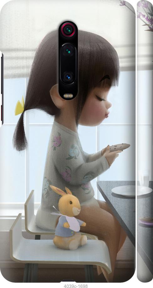 Чехол на Xiaomi Redmi K20 Pro Милая девочка с зайчиком