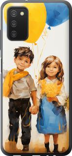 Чехол на Samsung Galaxy A03s A037F Дети с шариками