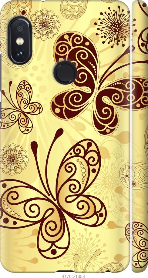 Чехол на Xiaomi Redmi Note 5 Красивые бабочки